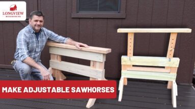 Make Adjustable Sawhorses [+ With PLANS]