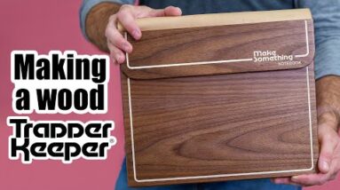 Making a Custom Trapper Keeper Out of Wood! | Woodworking Project