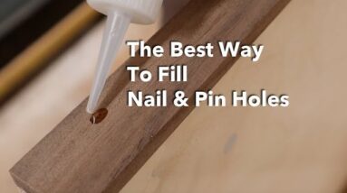 My Favorite Way to Fill Nail Holes, Looks & Works Great / Woodworking Tip!