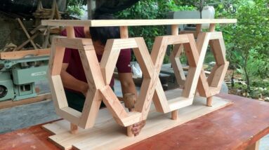Amazing Woodworking Design Project Couldn't be More Perfect // DIY Beautiful And Powerful Workbench