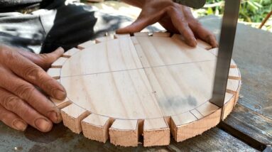 Woodworking Has Never Been So Easy // Beautiful Handmade Wooden Lamps That You Can Make Right Away