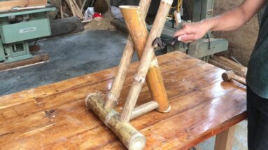 From A Bamboo Tree To A Wonderful Work // How To Make A Extremely Beautiful And sturdy Bamboo Chair