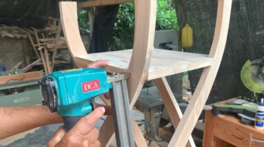 Amazing Ideal Woodworking Design Ideas // How To Make A Modern Style Multi tiered Tree Stand - DIY!
