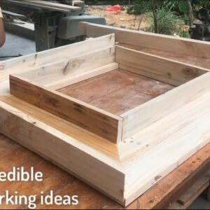 Unique Wood Processing From Pallets // How To Make Beer Tables Super Convenient And Beautiful.