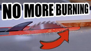 No more burn marks at the tablesaw. Woodworking tip #shorts