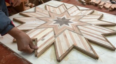 It Has Never Been So Easy To Recycle Wood Into Useful Materials // Coffee Table Made From Scrap Wood
