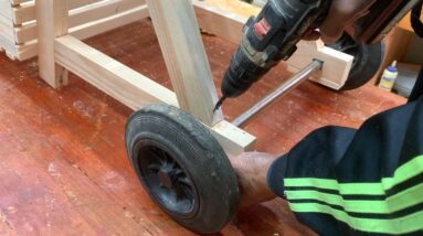 Woodworking Plan That You Can Easily Do // How To Make A handy Hand Trolley