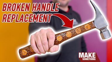 How to make a hammer handle to replace a broken one. Woodworking project.