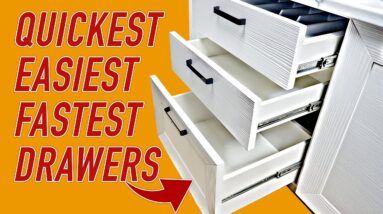 Quickest and easiest way to make drawers. Woodworking Project