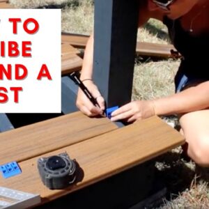 Quickly Scribe Around a Post | Quick tip #shorts