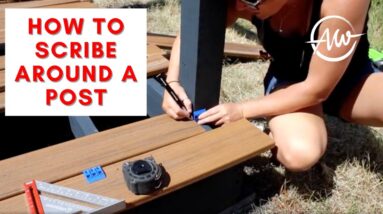 Quickly Scribe Around a Post | Quick tip #shorts