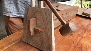 Never Throw Wood Away, Make Use Of It // Make Your Own Chair Using Basic Tools