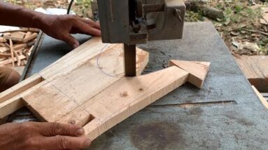 Simplest Woodworking // How To Make A Chair With A Removable Joint That's Easy And Strong