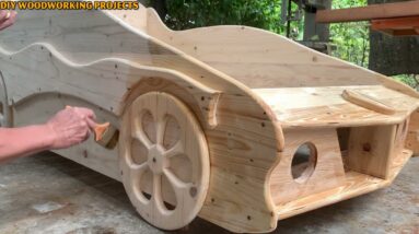 Woodworking Ideas Inspired By Cars // How To Make A Unique Stylish Baby Bed - DIY!