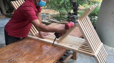 Eco friendly Modern Woodworking Ideas // Unique Modern Outdoor Bench You Have Definitely Never Seen