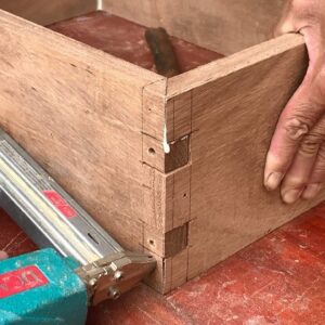 A Carpenter's Masterful Woodworking // How To Make A Trendy Large Wooden Jewelry Box