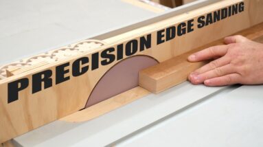 Old Saw Blade + Sandpaper = Perfect Smooth Straight Edges - Making a Precision Edge Sander