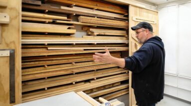 Smart Lumber Rack - Covered and Dust Free