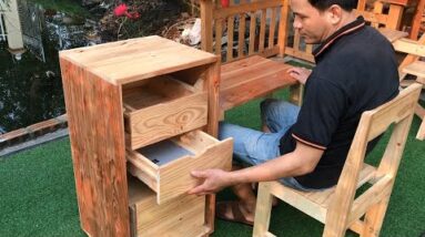 Creative Smart Wood Recycling Ideas // The Most Perfect Two in one Woodworking Project