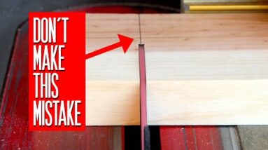 The most common cutting mistake beginning woodworkers make #shorts