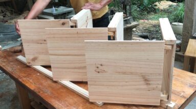 Woodworking From Extremely Creative Pallets // DIY Folding Racks / Tables And Trolleys / Gadgets.