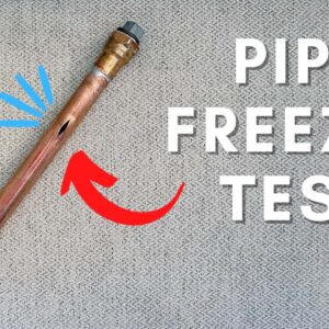 Which Pipes Survive Freezing?? #shorts