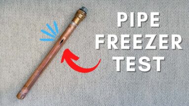 Which Pipes Survive Freezing?? #shorts