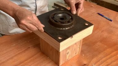 Amazingly Creative DIY Woodworking Ideas // Unique Table From Wooden Wheels