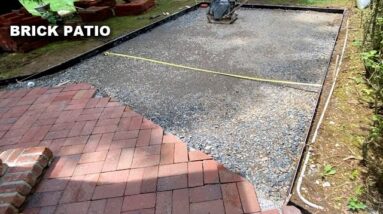 Build a Brick Patio Start to Finish
