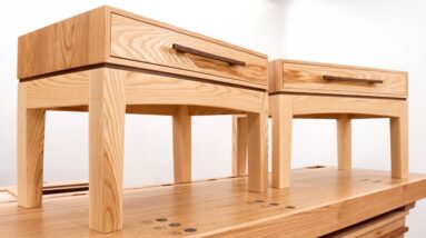 Floating Top Tables with drawers - Full Build - Woodworking