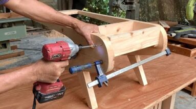 A Woodworking Design Project Worth Learning // DIY A Amazing Piece From Recycled Wood