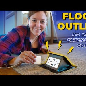 How to Add a Floor Electrical Outlet | Run Power Under the Floor