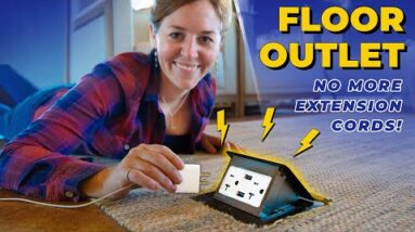 How to Add a Floor Electrical Outlet | Run Power Under the Floor
