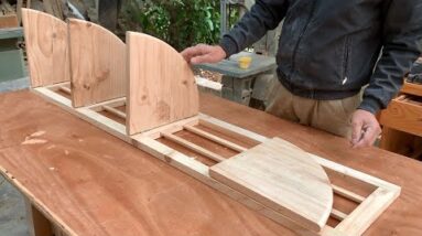 Very Useful Cheap Woodworking Ideas // DIY Smart Foldable Wooden Shelves Easily
