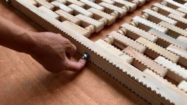 Easy DIY Woodworking Ideas // A Chair With A Beautiful Design That Is Meticulously Handcrafted