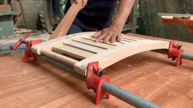 Effective And Practical Wood Reuse Project // DIY Wooden Shower Bench Brings Luxury And Utility