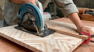 DIY Woodworking Ideas From Scrap Wood // How To Make Key Holder With Beautiful Pattern