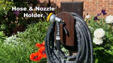 How to Make a Garden Hose & Nozzle Holder - Woodworking Project Plans Available