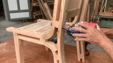 Artistic Inspirational Woodworking Design Ideas // How To Make A Beautiful Chair With Soft Curves