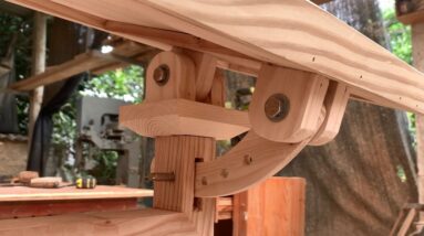 Effective Creative Mobile Workbench Construction Project // Woodworking Smart Desk Design