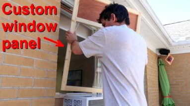 Window air conditioner into a casement window: Making it fit!