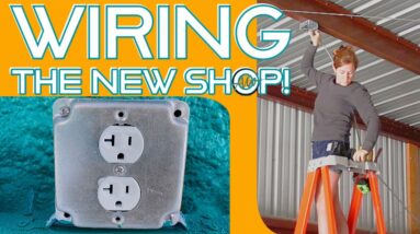 Wiring My New Shop | Adding Outlets and Lighting