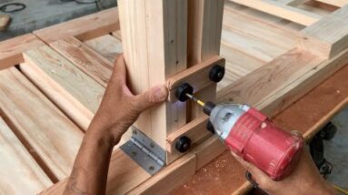 Best Ideas To Reuse Pallet Wood // How To Make A Folding Bed For Small Spaces