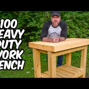 $100 Workbench Made with ONLY 2x4s!