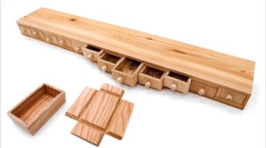 A Very Different way to make Small Drawers for a Small Parts Organizer