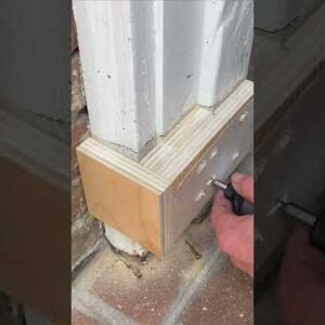 Make a Jig, Replacing the bottom 8" with Azek #shorts