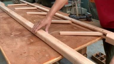 Genius Woodworking Ideas // How To Make A Folding Wooden Ladder You've Certainly Never Seen