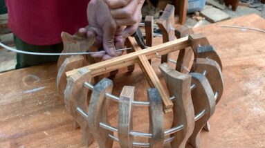 Coolest Old Wood Reuse Craft Ideas // How To Make A Beautiful Wooden Flower Basket