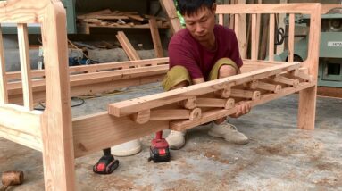 Super Smart Woodworking Ideas // How To Make A Bed With Many Useful Functions