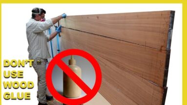 The Best Way to Glue Up Boards for Outdoor & large Wood Table Tops